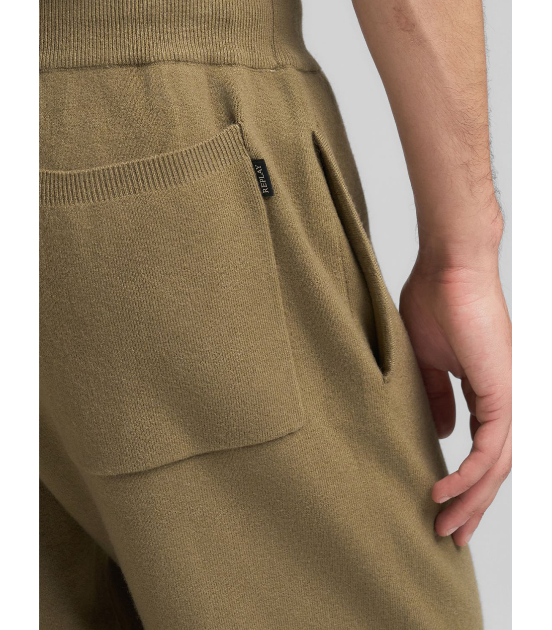 リサイクルファイバーニットジョグパンツ 詳細画像 セージメランジ 5